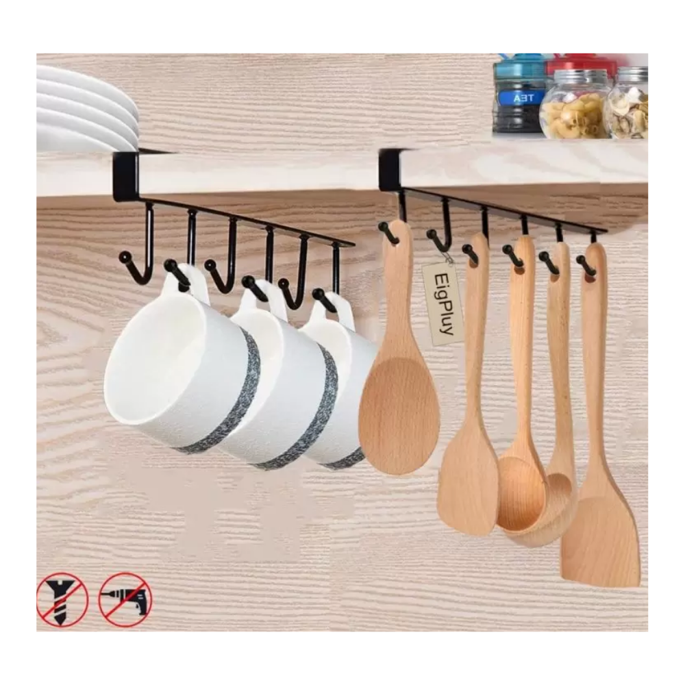 Cocina - Colgador de gancho negro