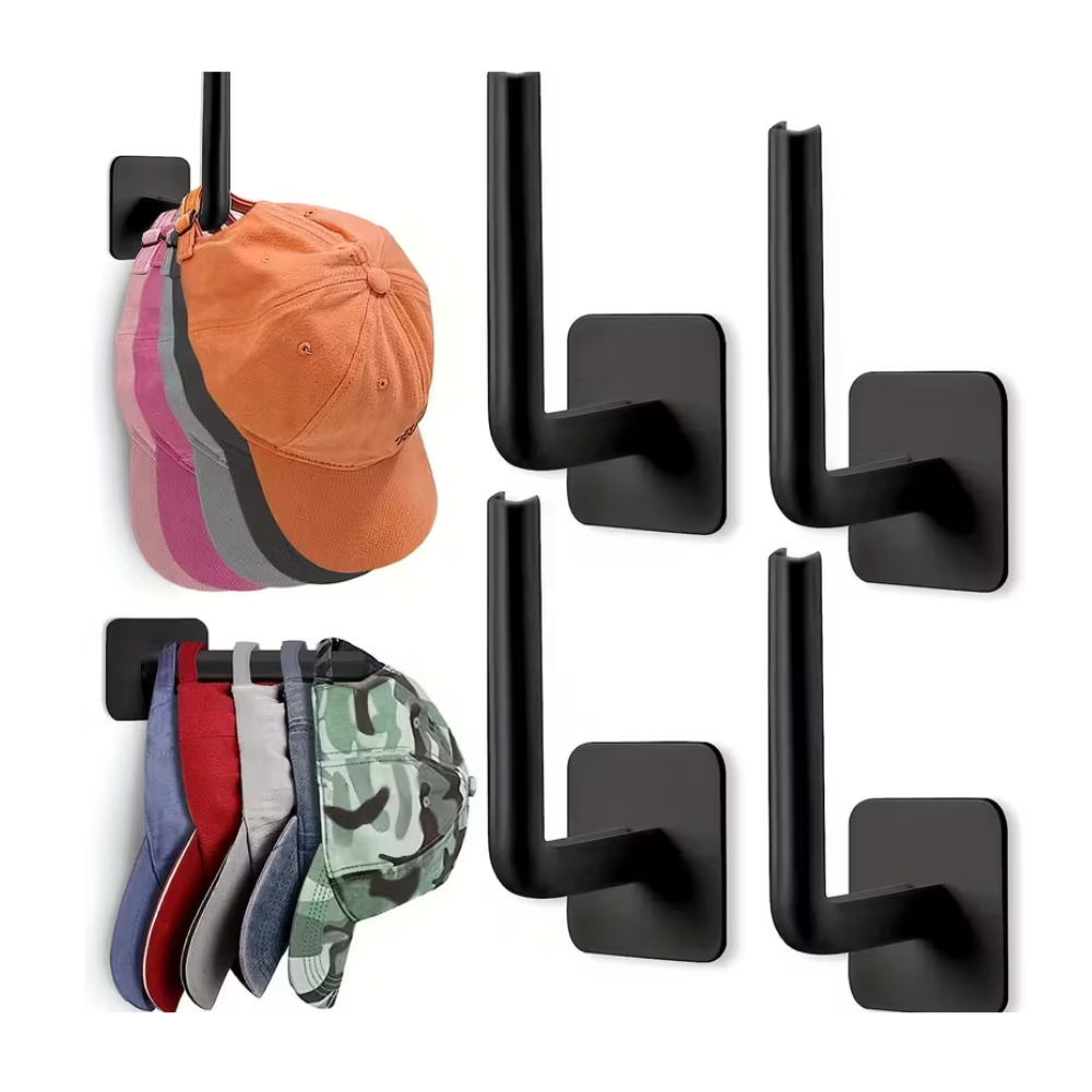 Closet - ORGANIZADOR DE GORRAS NEGRO PARA PARED