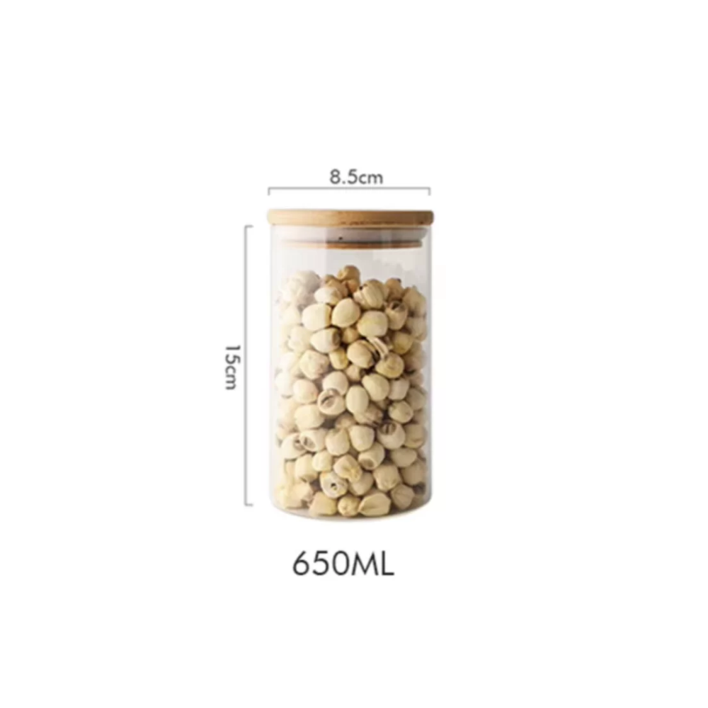 Cocina - Contenedor de vidrio de 650 ml / 8.5 cms