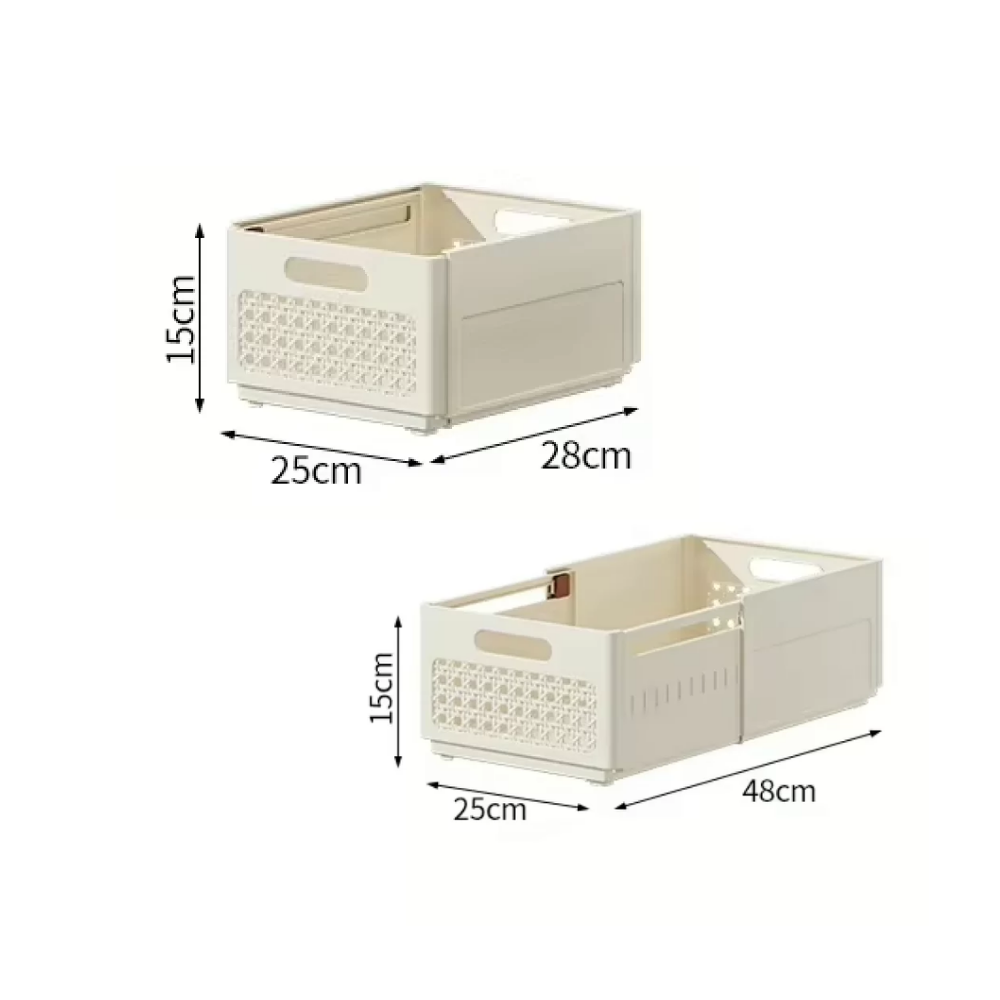 Cajas - CAJA MODULAR EXPANDIBLE GRANDE CREMA