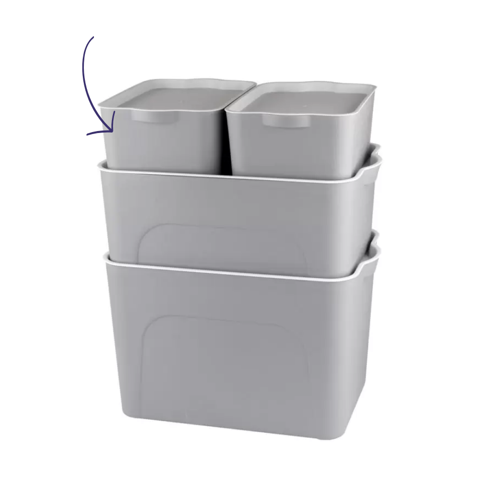 CAJAS - CAJA PBOX MEDIANA GRIS