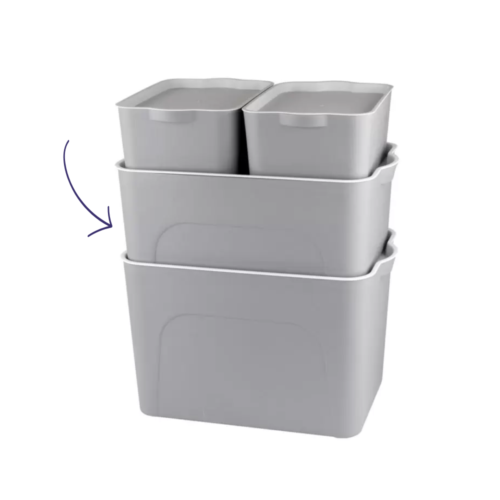 CAJAS - CAJA PBOX GRANDE  GRIS