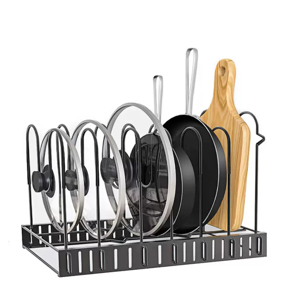 Cocina - Rack para sartenes acero inoxidable simple