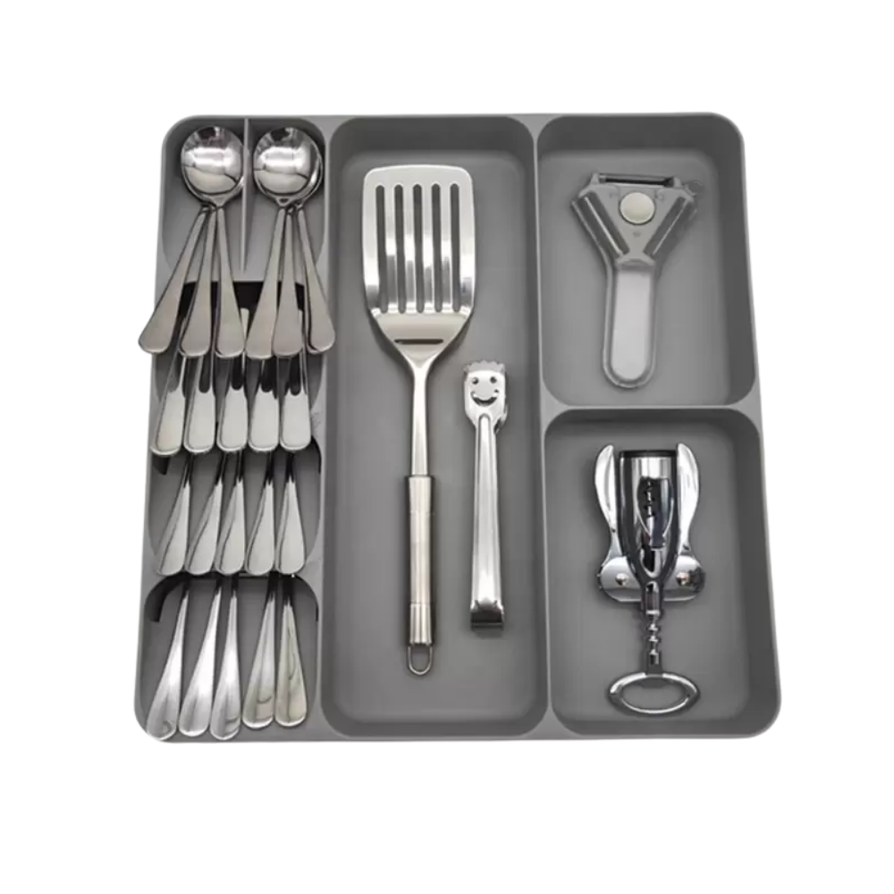Cocina - Organizador de cubiertos tamaño grande