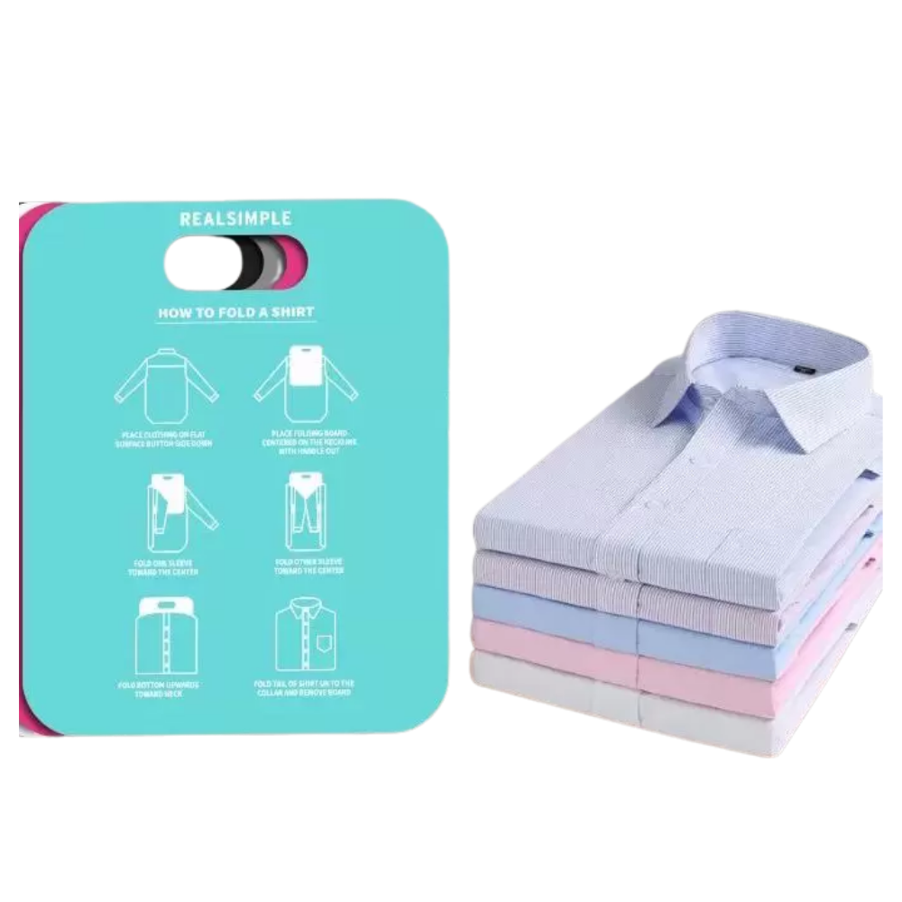 Lavanderia - Tabla para doblar camisas color celeste