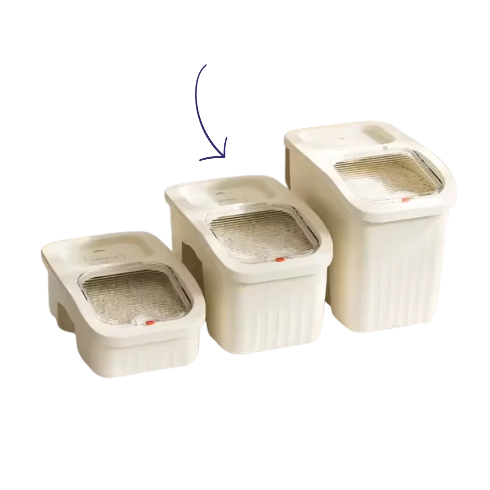 Capacidad Extra Grande: Con 15L de capacidad, este bucket es perfecto para almacenar grandes cantidades de alimentos como arroz, granos, pastas o cereales.
Material de Alta Calidad: Hecho de plástico PP resistente, duradero y fácil de limpiar, asegurando una larga vida útil.
Versátil: Ideal para organizar productos en la despensa, cocina o incluso para uso en el hogar y oficinas.