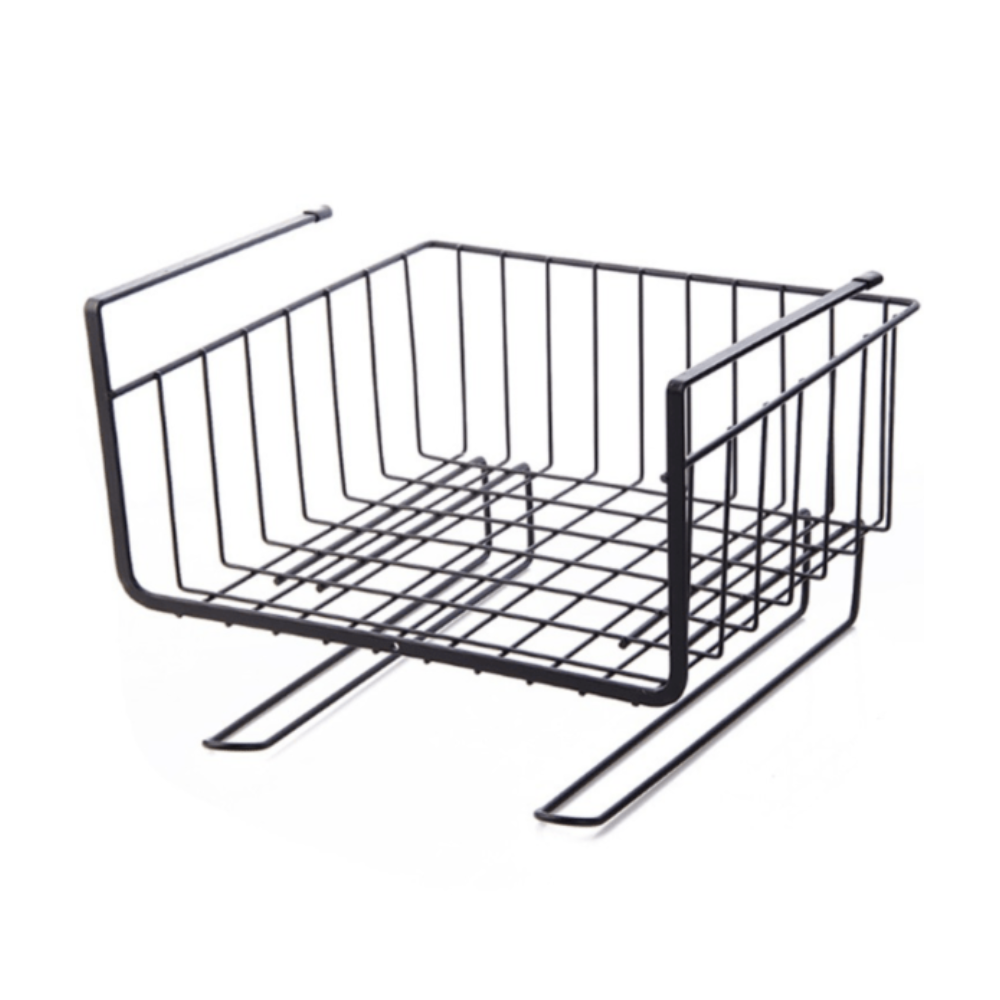 Repisa de metal  y colgadores para organizar y almacenar en la cocina, closet o estudio. Repisa de Metal grande 