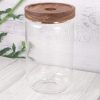 Envase De Vidrio Con Tapa de Madera - Imagen 7