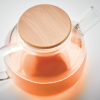 Tetera de Vidrio con Tapa de Bambú - Imagen 2