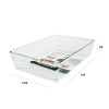 Bandeja Rectangular Acrílica Transparente - Imagen 3