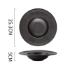 Plato Black Tipo Sombrero - Imagen 2