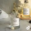 Botella de jarabe de Vidrio Dorado – Dispensador Reutilizable y Elegante