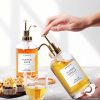 Botella de jarabe de Vidrio Dorado – Dispensador Reutilizable y Elegante - Imagen 2
