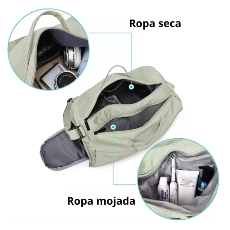Bolso Multiusos Kulainn Fitness – Con Compartimiento Impermeable - Imagen 3